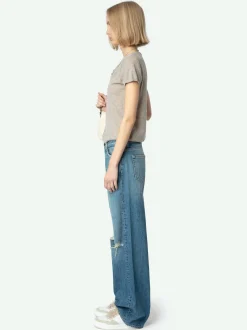 Store Zadig & Voltaire Whitney Wide Leg Jeans Mediumwash